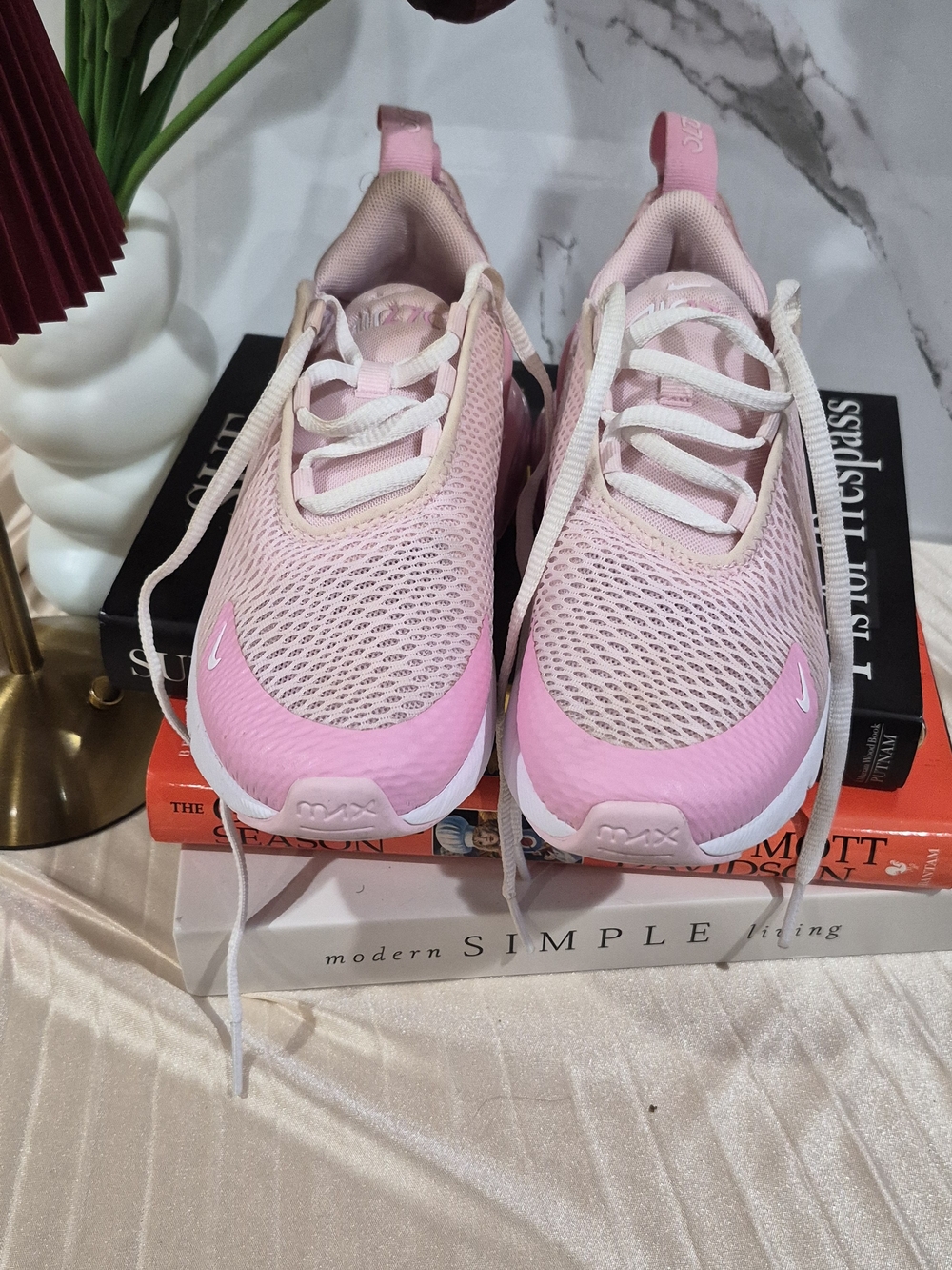 Nike Women's Pink Mesh Running Sneakers